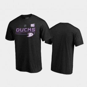 2020 Hockey Fights Cancer Anaheim Ducks Prime T-Shirt Black