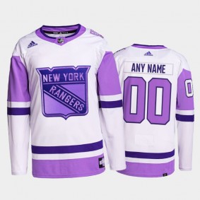 New York Rangers - Who do you fight for? Proceeds from our # HockeyFightsCancer commemorative patches benefit the Northwell Health  Foundation. Get yours: nyrange.rs/3qDE4LS