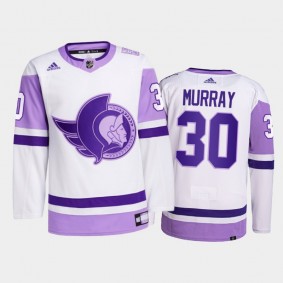 Matt Murray 2021 Hockey Fights Cancer Jersey Ottawa Senators White Primegreen