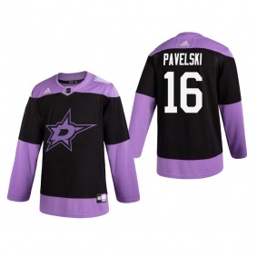 Joe Pavelski Hockey Fights Cancer Jersey Dallas Stars Black Practice